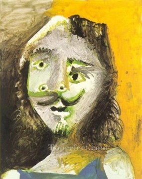 Tete d homme 91 1971 Cubista Pinturas al óleo